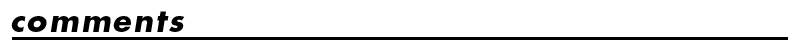 comments